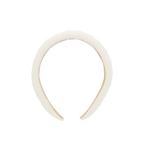 Rylee + Cru Padded Headband  || ivory