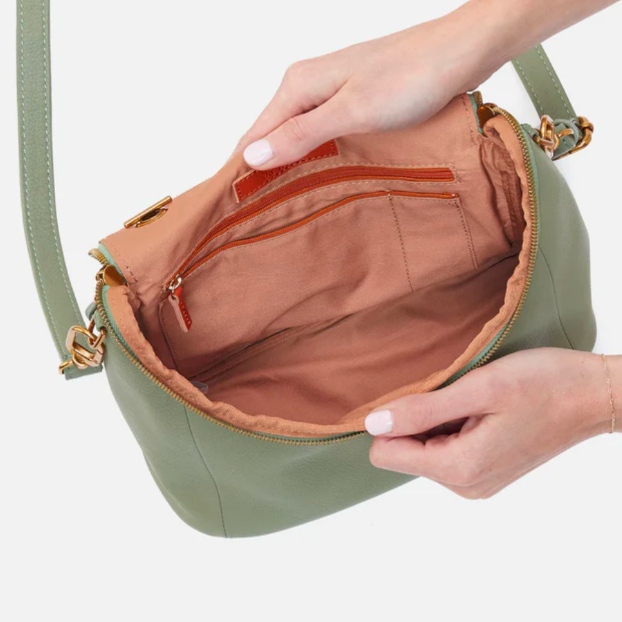 Hobo Fern Top Handle Satchel - Watercress