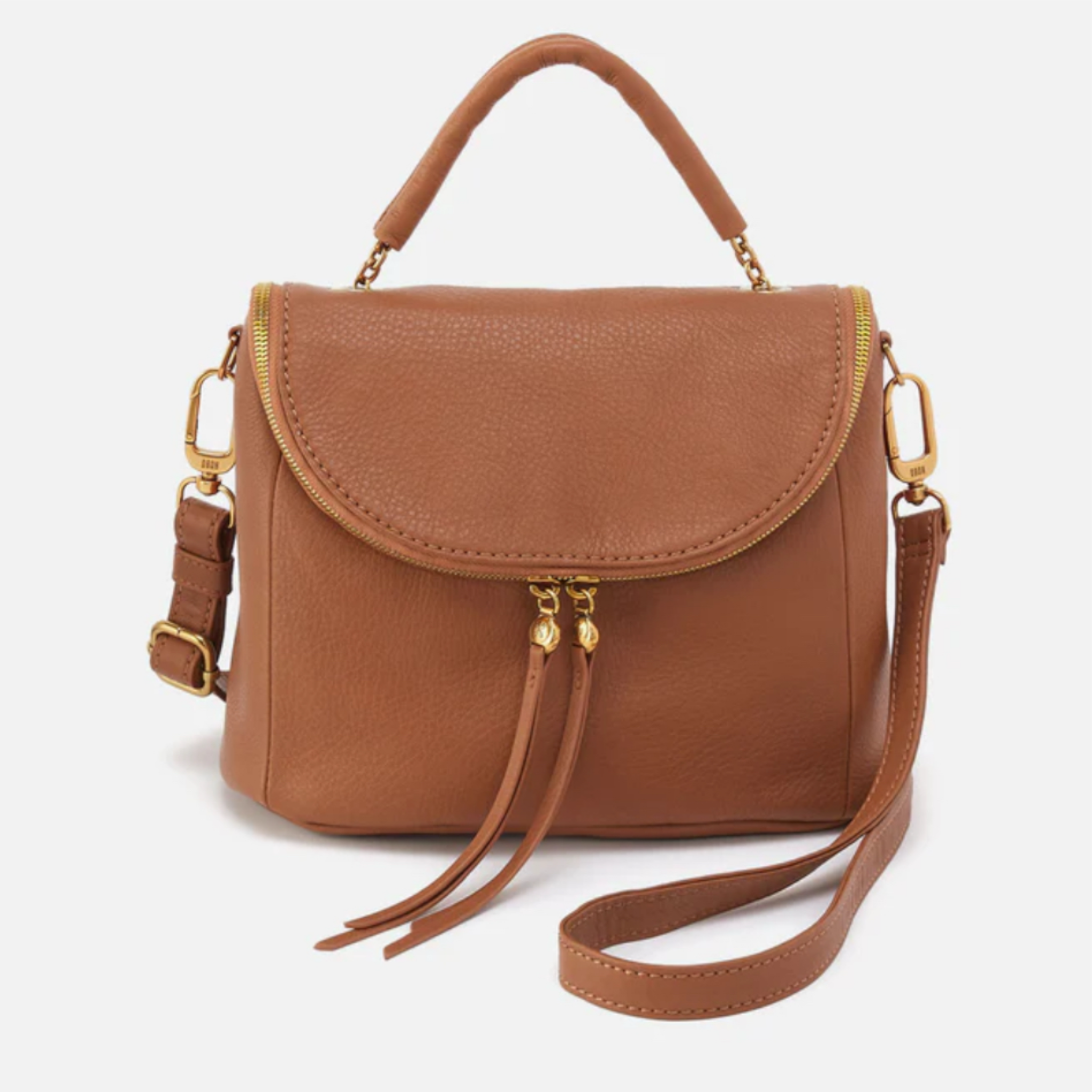 Hobo Fern Top Handle Satchel - Warm Honey