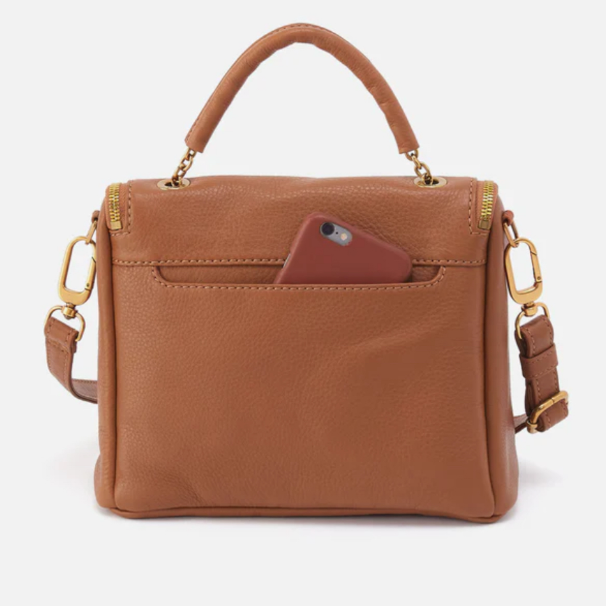 Hobo Fern Top Handle Satchel - Warm Honey