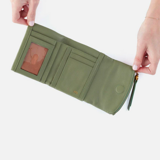 Fern Medium Tri-Fold Wallet - Watercress