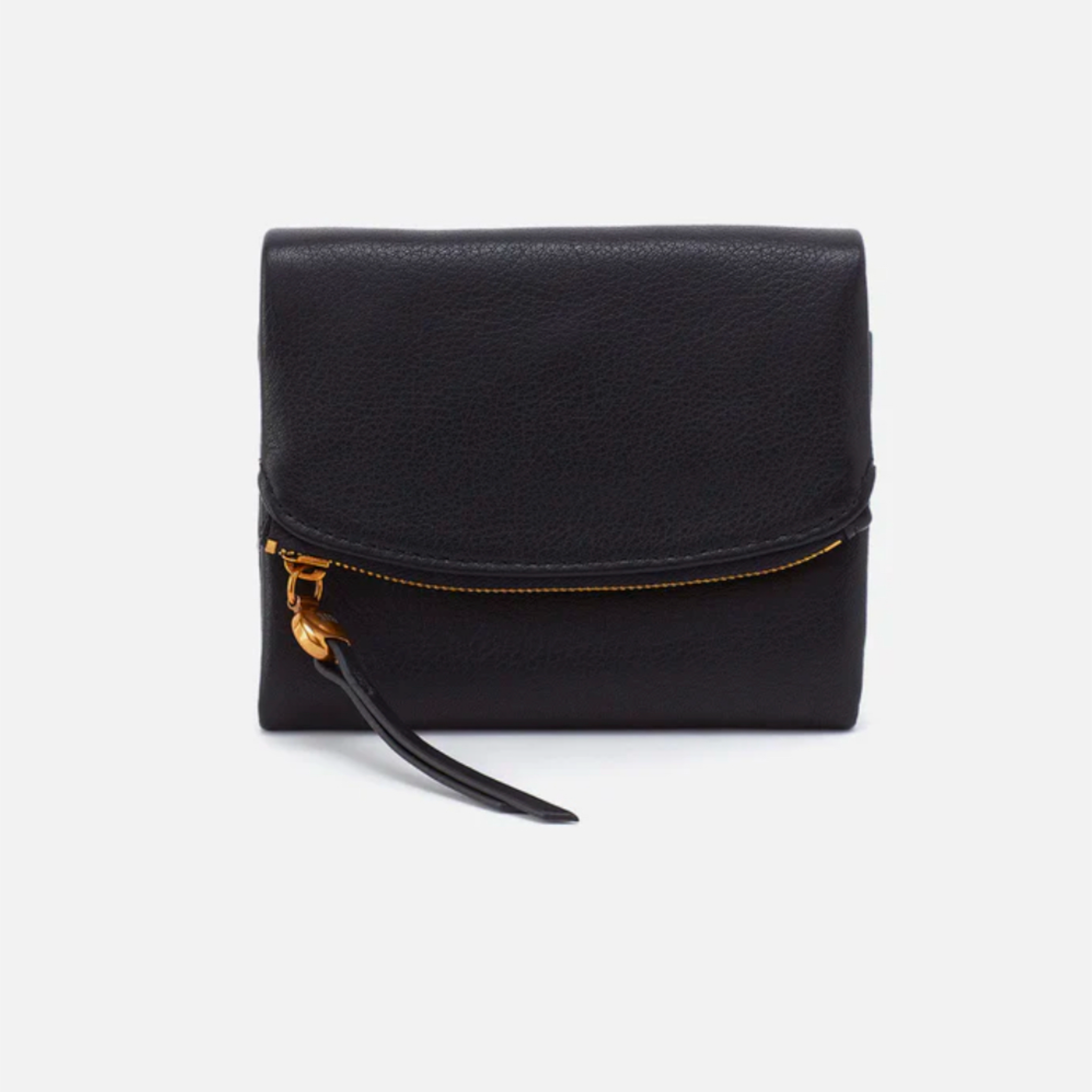 Fern Medium Tri-Fold Wallet - Black