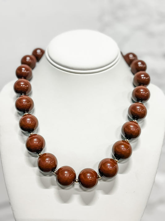 Elk Game Day Beaded Necklace