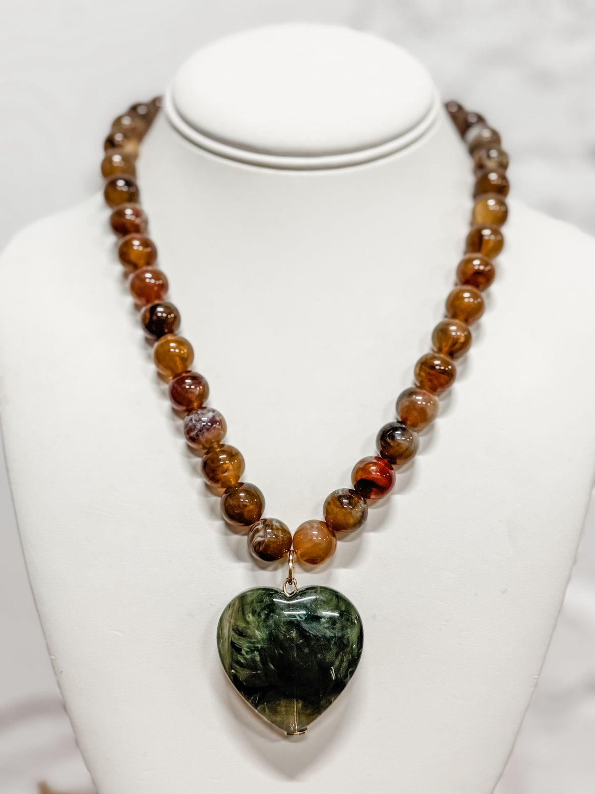 Tortoise Heart Necklace