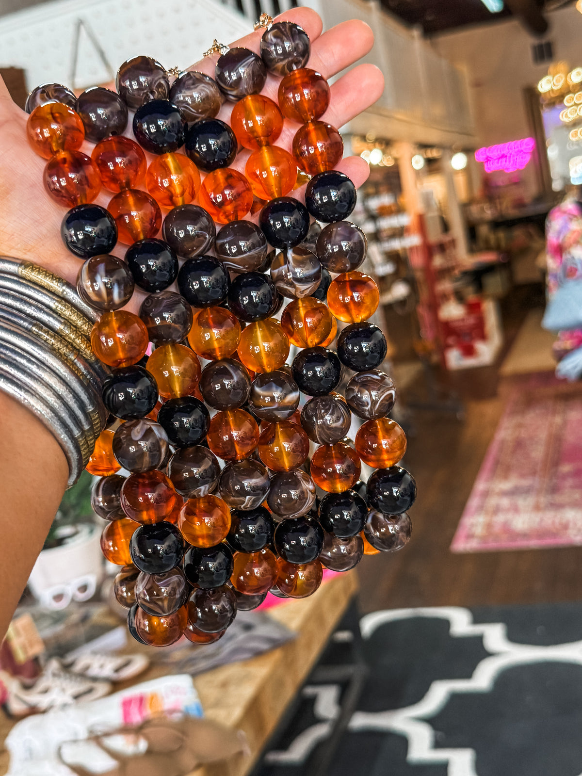 Tortoise Beaded Necklace