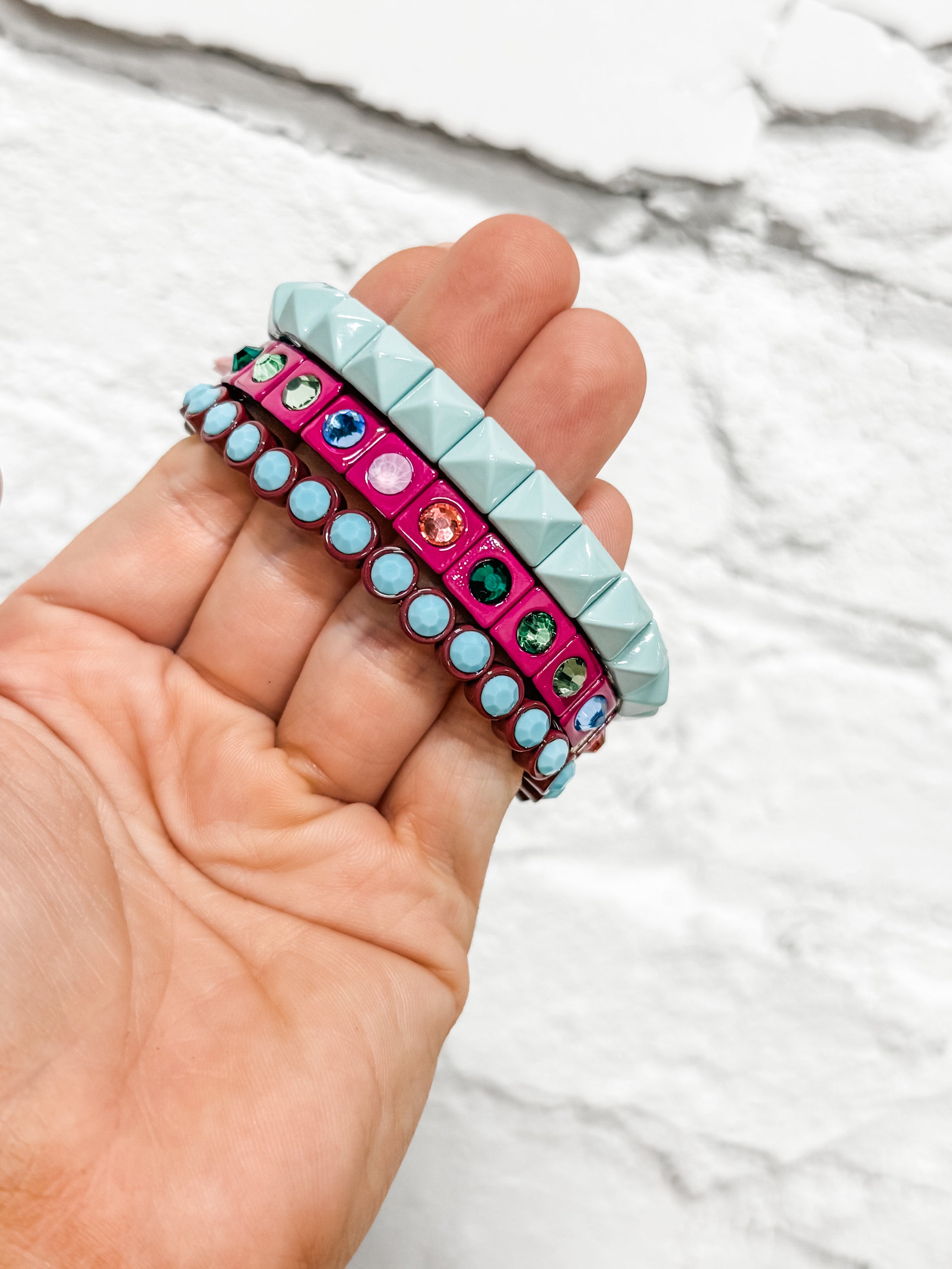 Roxy Ice Blue Stud Bracelet