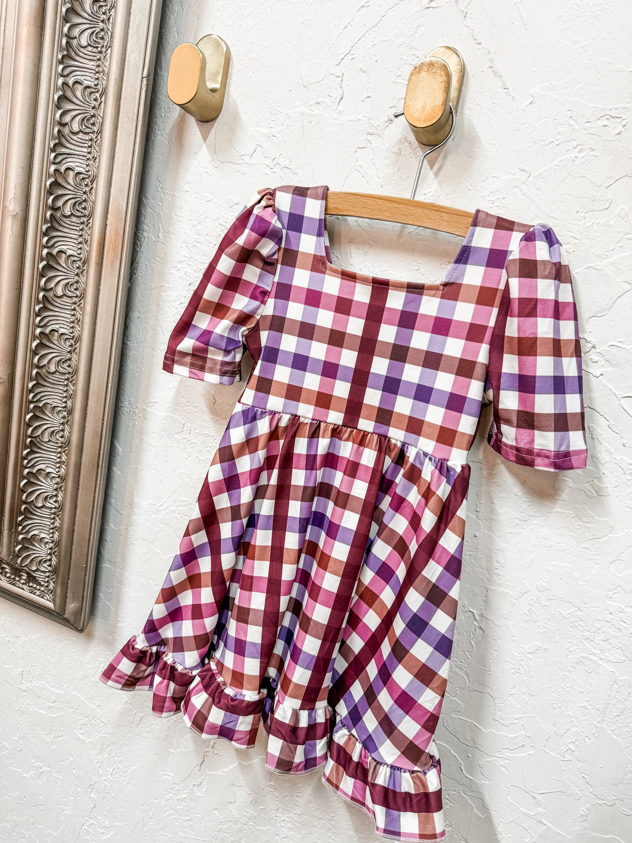 Gracie Plaid Twirl Dress
