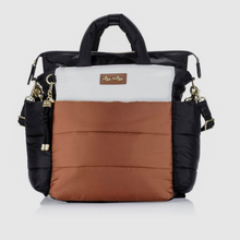 Load image into Gallery viewer, Dream Convertable Diaper Bag - Coffee &amp; Cream
