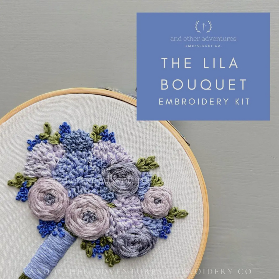 Embroidery Kit - Lila Bouquet