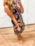 Load image into Gallery viewer, Midnight Bloom Shift Dress
