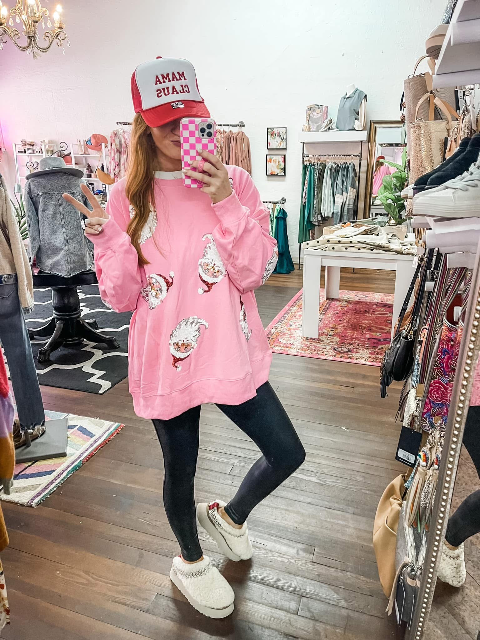 Sequin Santa - Pink {Pre-Order} Ships mid/end September