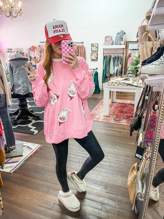 Sequin Santa - Pink {Pre-Order} Ships mid/end September