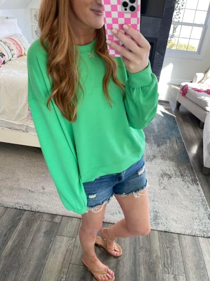 Emily Pullover - Key Lime