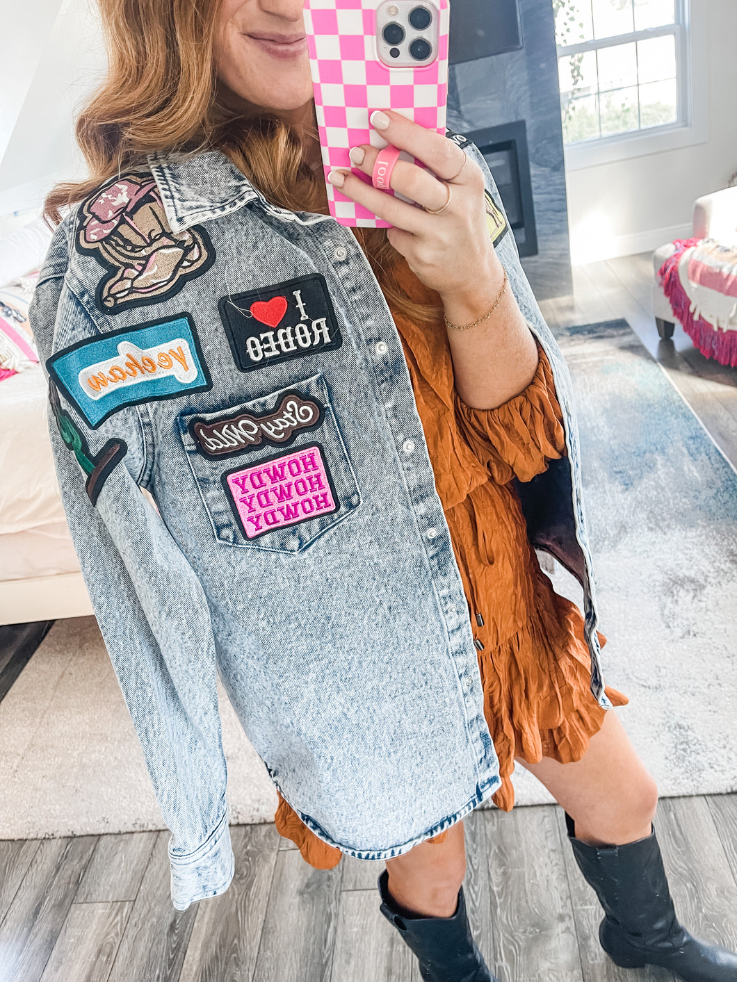 Reese Patchwork Denim Top