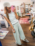 Load image into Gallery viewer, Scuba Wide Leg Pants - sage
