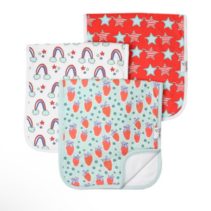 Copper Pearl Burp Cloth Set - Liberty