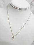Load image into Gallery viewer, Fine Line Cross Necklace
