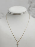 Load image into Gallery viewer, Fine Line Cross Necklace
