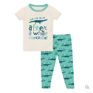 Kickee Pants PJ Set - Later Alligator