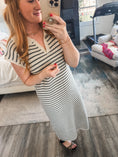 Load image into Gallery viewer, Mallorie Striped Sweater Dress
