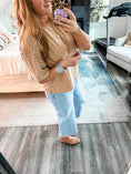 Load image into Gallery viewer, Liz Double Striped Tee - Brown

