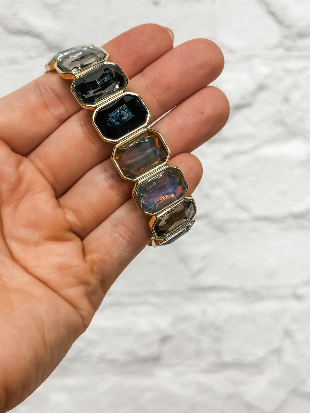 Simone Black + Grey Bracelet