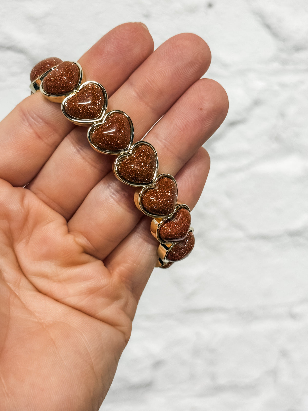 Amore Brown Heart Bracelet