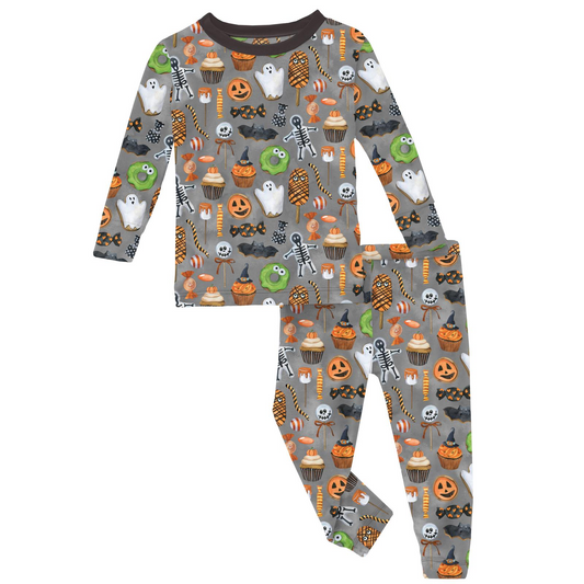 Kickee Pants PJ Set - Halloween Treats