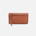 Load image into Gallery viewer, Hobo Lumen Continental Wallet - Washed Leather Harvest Wheat
