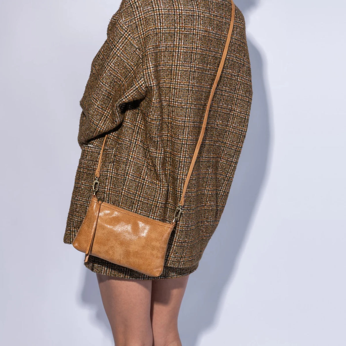 Darcy Crossbody Buffed Leather - Whiskey