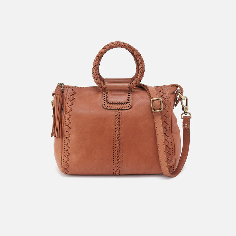 Hobo Sheila Medium Satchel - Washed Leather Harvest Wheat