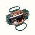 Load image into Gallery viewer, Hobo Medium Satchel - Suede Pine Needle
