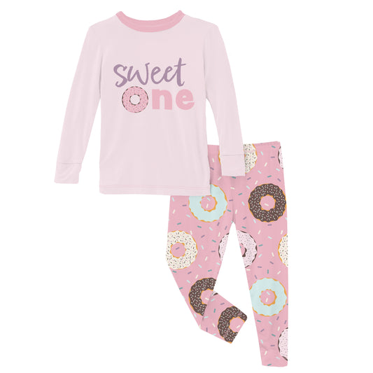 Kickee Pants PJ Set - Cake Pop Donuts and Sprinkles