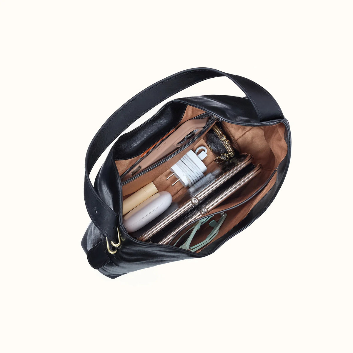 Hobo Atlas Bag - Patina Leather black