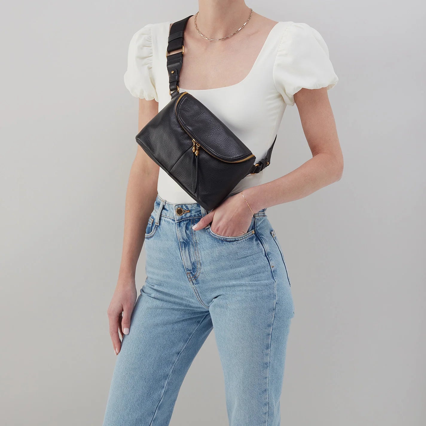 Hobo Fern Large Belt Bag - Black