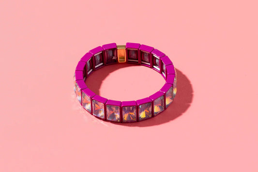 Estelle Bracelet - Dark Pink