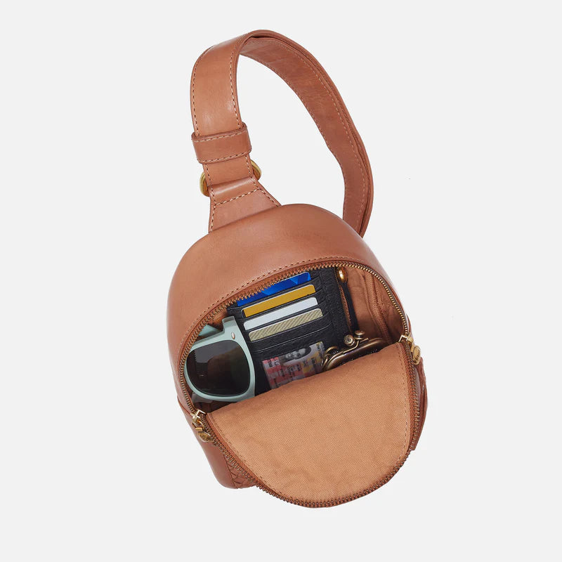 Hobo Fern Sling - Washed Leather Harvest Wheat