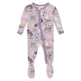 Load image into Gallery viewer, Kickee Pants 2 Way Zipper Ruffle Footie - Thistle Morning on the Farm
