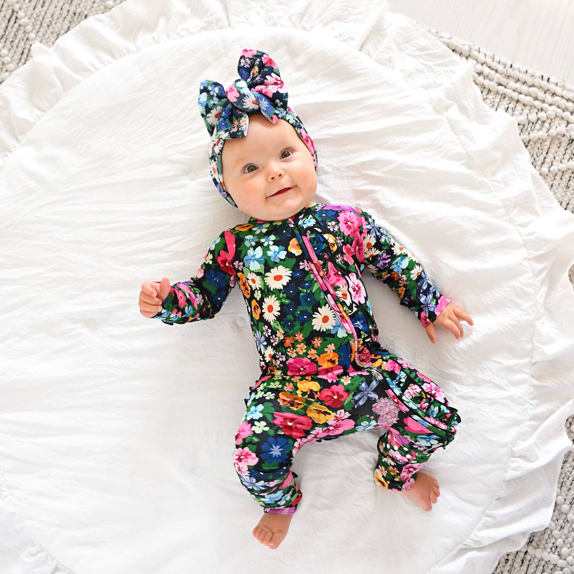 Cassandra Ruffle Convertible Footie