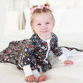 Load image into Gallery viewer, Midnight Meadow Convertible Zip Romper

