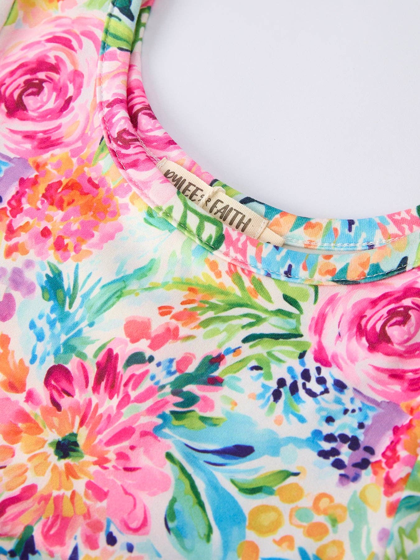 Watercolor Floral Twirl Dress
