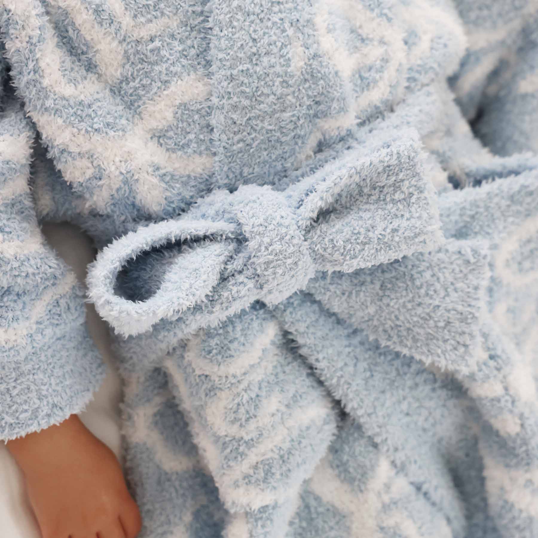 CuddleLane™ Kids Robe | Blue-tiful Bows