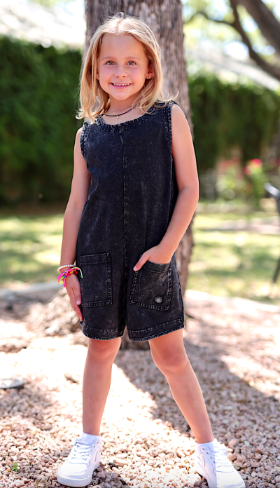 Tailgate Romper - Midnight