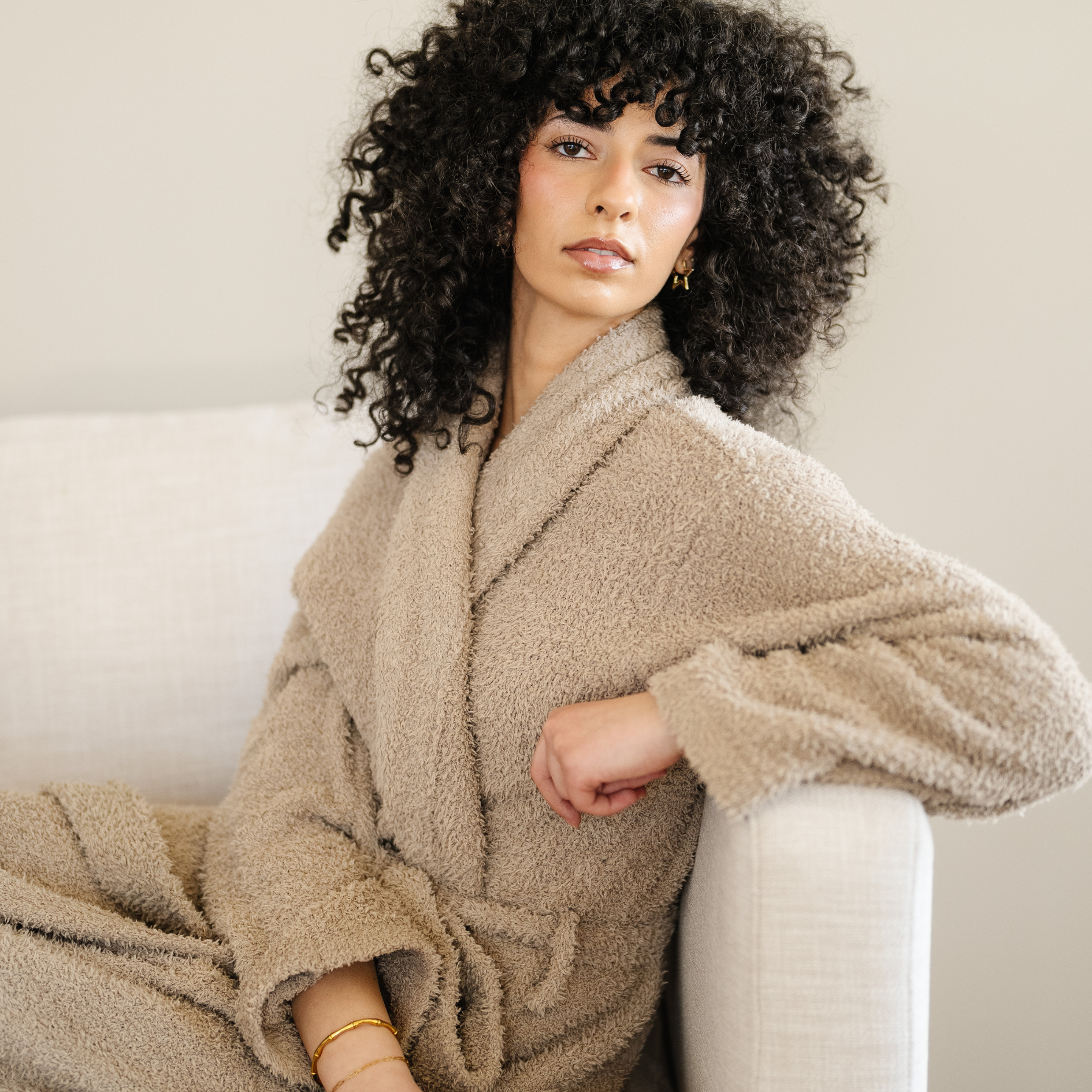 COZY BAMBONI ROBES: Ivory