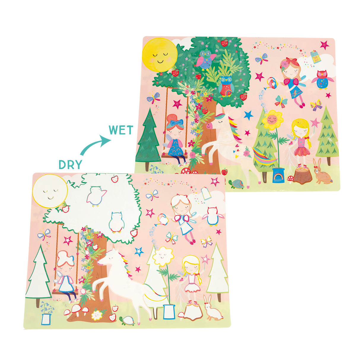 Magic Water Placemats - Rainbow Fairy