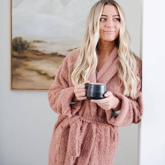COZY BAMBONI ROBES: French Rose