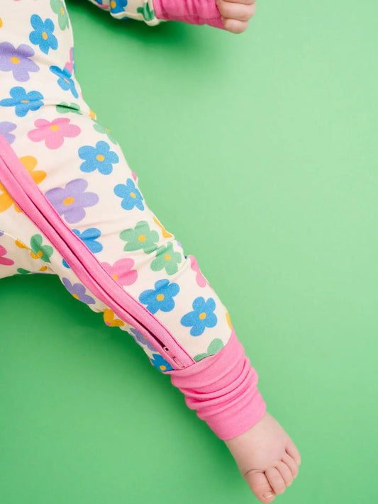 Retro Flower Footie
