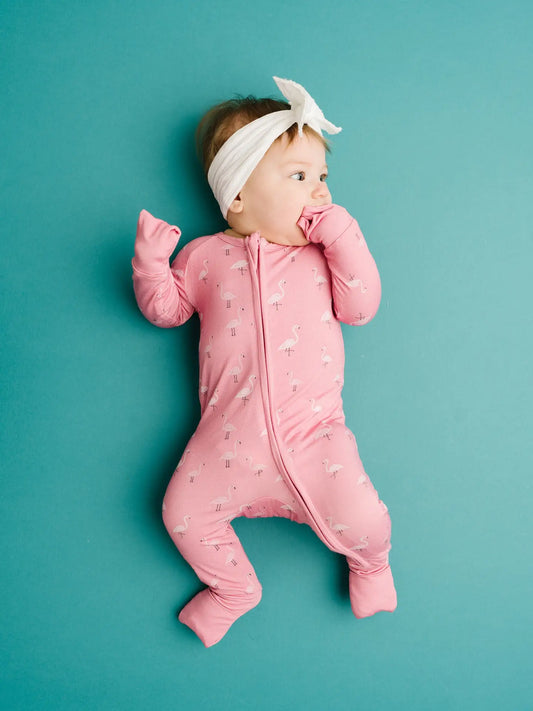 Pink Flamingo Footie