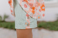 Load image into Gallery viewer, Sage & Rust Retro Flower Short Set
