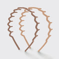 Load image into Gallery viewer, Recycled Plastic Zig Zag Headband 2pc - Neutral
